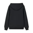 thumbnail image 4 of Fesfesfes Women Hooded Solid Hooded Loose Long Sleeve Tops Casual Sweatshirt, 4 of 6