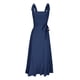 thumbnail image 4 of ICHUANYI Clearance Summer Women's New Sling Bandage Sleeveless Square Neck Fashion Solid Vent Dress(Dark Blue, L) ICHUANYI WER2023081114177, 4 of 5