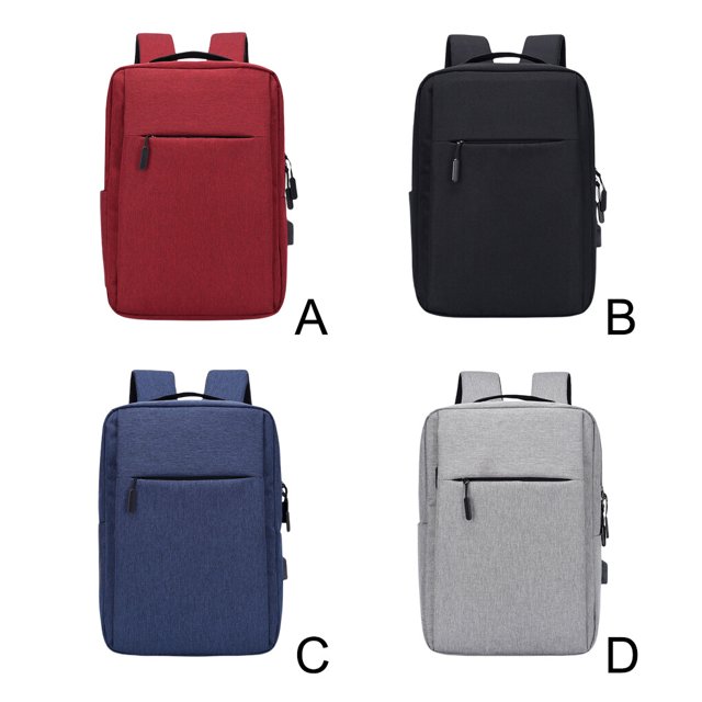Xingzhi 15.5 Inch Laptop Backpacks Large Capacity Sleeve Storage Rucksack with Charging Hole School Padded Computer Phone Shoulder Bags Red