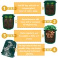 thumbnail image 5 of Gostoto Potato Grow Container Bag DIY Planter PE Fabrics Thicken Planting Vegetable Garden Planting Grow Pot Bag, 5 of 8