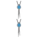 thumbnail image 3 of Collar Colgante Qarigey para Festival Vacaciones Aniversario cumpleaños Boda Compromiso Cielo azul 2piezas, 3 of 6