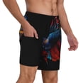 thumbnail image 2 of Daiia Colorful Betta Fish Mens Swim Trunks Swim Shorts Quick Dry Swim Shorts with Mesh Lining Pockets-3X-Large, 2 of 9
