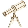 thumbnail image 1 of WHAMVOX 2 Sets of Light Yellow Wooden Astronomical Telescope Model for Engaging, 1 of 4