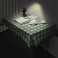 thumbnail image 2 of Rectangle Plaid Tablecloth Multipurpose Waterproof Oil-proof Table Cover for Party Wedding Banquet New - Light Green, 2 of 7