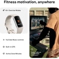 thumbnail image 2 of Fitbit Charge 6 Fitness Tracker (Bundle) – Black/Obsidian – Heart Rate, GPS, Sleep & Stress Tracking + Fast Charger, & Cleaning Cloth (Porcelain), 2 of 2