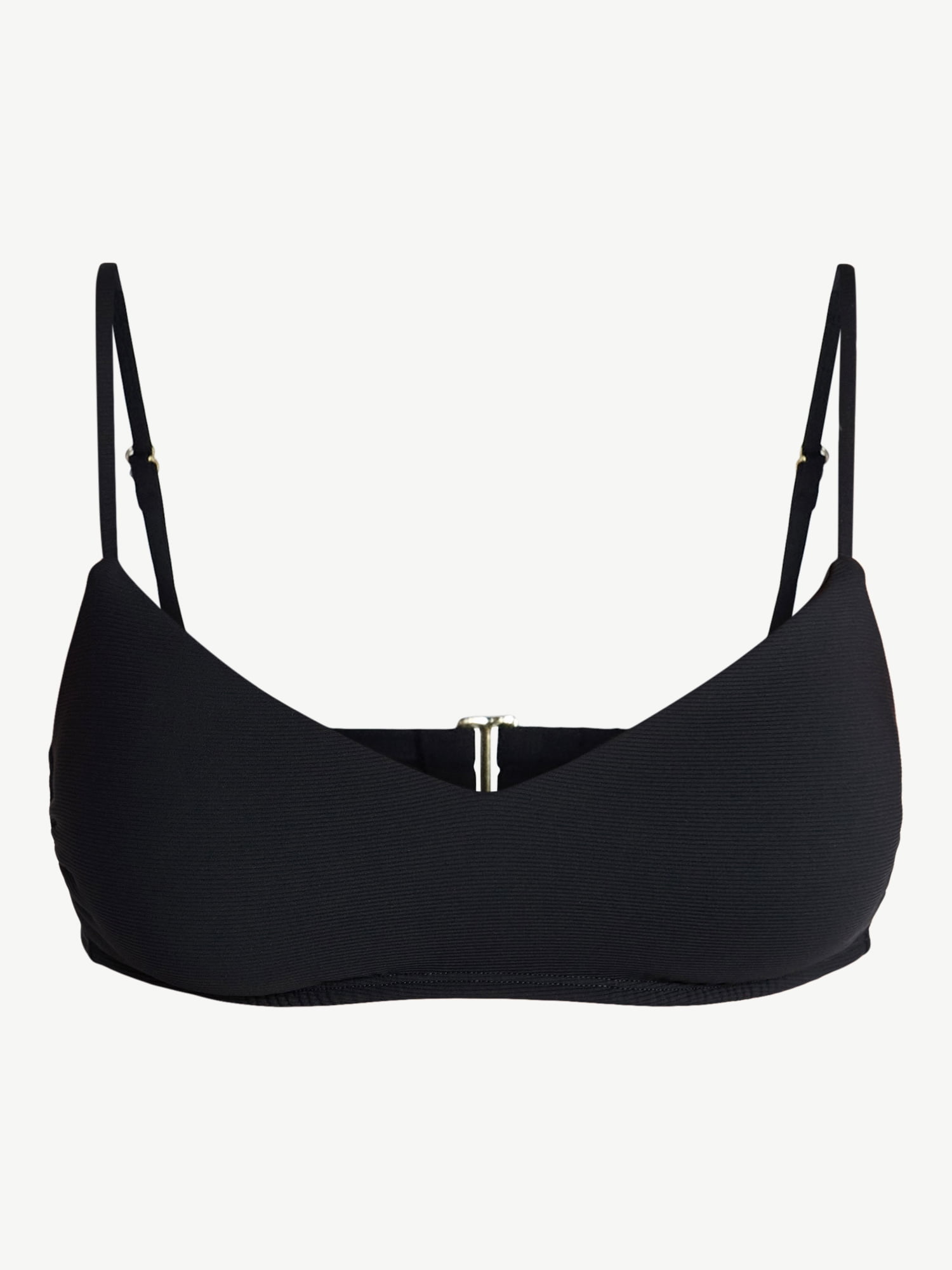 Time and Tru Women's and Women's Plus Size Ribbed Bralette Top, Sizes XS-3X