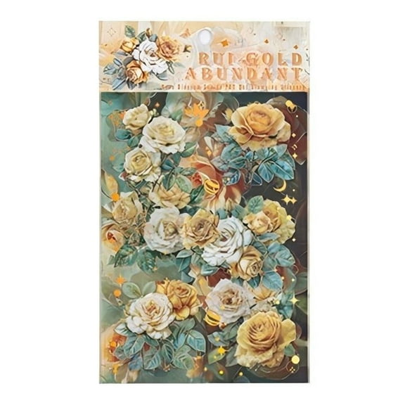 Adhesive Floral Decorative Stickers For Mobile Devices Crafting Supplies Scrapbooking And