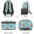 thumbnail image 5 of KUIFORTI Cute Capybara Lemon Print Kids Backpack Large Capacity School Bag with Front Pockets for Elementary Middle Students Back to School Gifts for Boys, 5 of 7