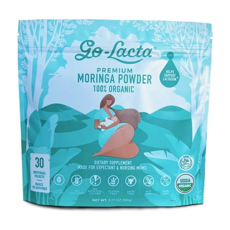 Go-Lacta Premium Organic Moringa Powder - 30 Gram Packets