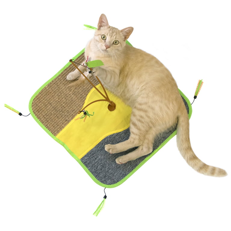 Kitty City Crazy Sisal Scratch Pad for Cats, Large