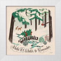 Penner, Janelle 26x26 White Modern Wood Framed Museum Art Print Titled - Winter Bliss II