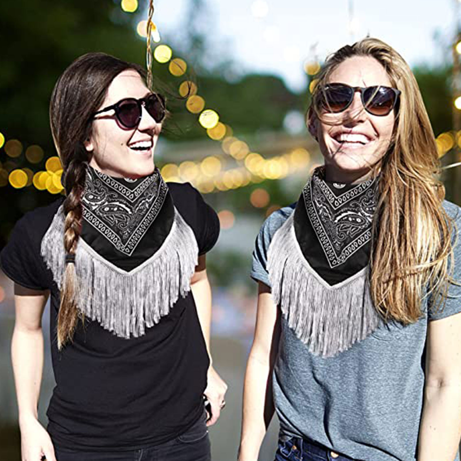 Wholesale Rhinestone Fringe Bandana For Your Store