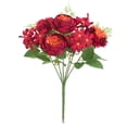 thumbnail image 2 of Peones Flores Artificiales Rosa de Seda Y Ramo de Peones 30cm para Decoración Del Hogar Boda Flor Artificial de Pared Portable, 2 of 2