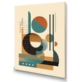 thumbnail image 2 of Designart "Cream Green Geometric Quiet Depths" Minimalism Canvas Print, 2 of 5