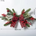 thumbnail image 3 of Wzzjkit Christmas Wreath Christmas Decorations Artificial Hanging Garlands Front Door Wreath for Outdoor Indoor Party Wall Table Home Decor Brown Sign, 3 of 7