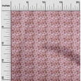 thumbnail image 2 of oneOone Cotton Cambric Pink Fabric Chritmas Snow Flakes Sewing Material Print Fabric By The Yard 56 Inch Wide, 2 of 4