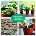 thumbnail image 5 of Niyofa 50/100Pcs Plastic Seedlings Plants Nursery Pots with 50/100Pcs Waterproof Plastic Plant Tags and 2Pcs/Set Transplanting Digging Mini Tools, 5 of 10