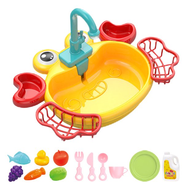 Fregadero de cocina Zulema Juguetes grifo automático amarillo
