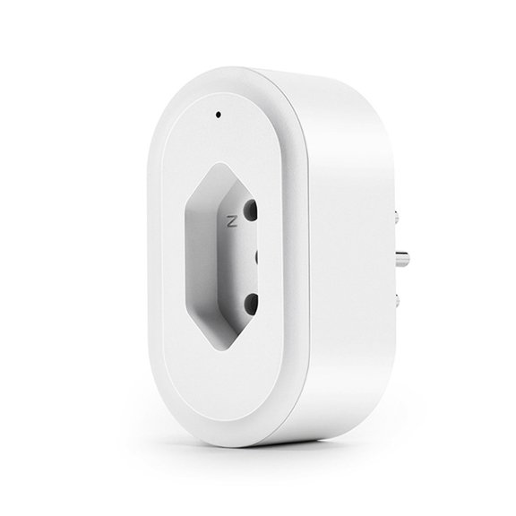 Tuya WiFi Smart Plug Phone App Control de voz Timer Socket Calentador de agua inalámbrico Toma de corriente Enchufe Brasil, 16A Advancent HA008185-01B