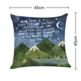 thumbnail image 2 of Funda de almohada Littlefa Inspiring Gifts Cute Mountains Beige, 2 of 5