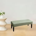 thumbnail image 2 of Dining Bench Cover Waterproof, Stretch Bench Slipcover PU Dining Room Bench Covers with Elastic Bottom for Living Room Bedroom Hotel-cream-71x16x6 in, 2 of 9