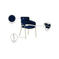thumbnail image 2 of Meridian Furniture Yara Navy Velvet Dining Chair (Set of 2), 2 of 6