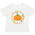 thumbnail image 3 of Inktastic Thanksgiving Wreath Autumn Fall Pumpkin Boys or Girls Toddler T-Shirt, 3 of 5