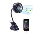 thumbnail image 1 of Miniventilador con clip Mikikin USB, funciona con pilas de 2000 mAh, 1 of 7