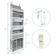 thumbnail image 4 of Baby Hanging Organizer 5-Shelf Over-the-Door Organizer with Diaper Caddy, Grey, 1 Count, 4 of 6