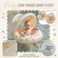 thumbnail image 2 of Inflatable Pool Float with Canopy – Swim Ring with Handles,Sunshade Water Float for Summer Outdoor Pool Activities,Beach Party Accessories Bear, 2 of 7