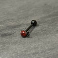 thumbnail image 6 of Body Candy 14G Women Stainless Steel Black PVD Classic Ladybug Barbell Tongue Ring 5/8, 6 of 8