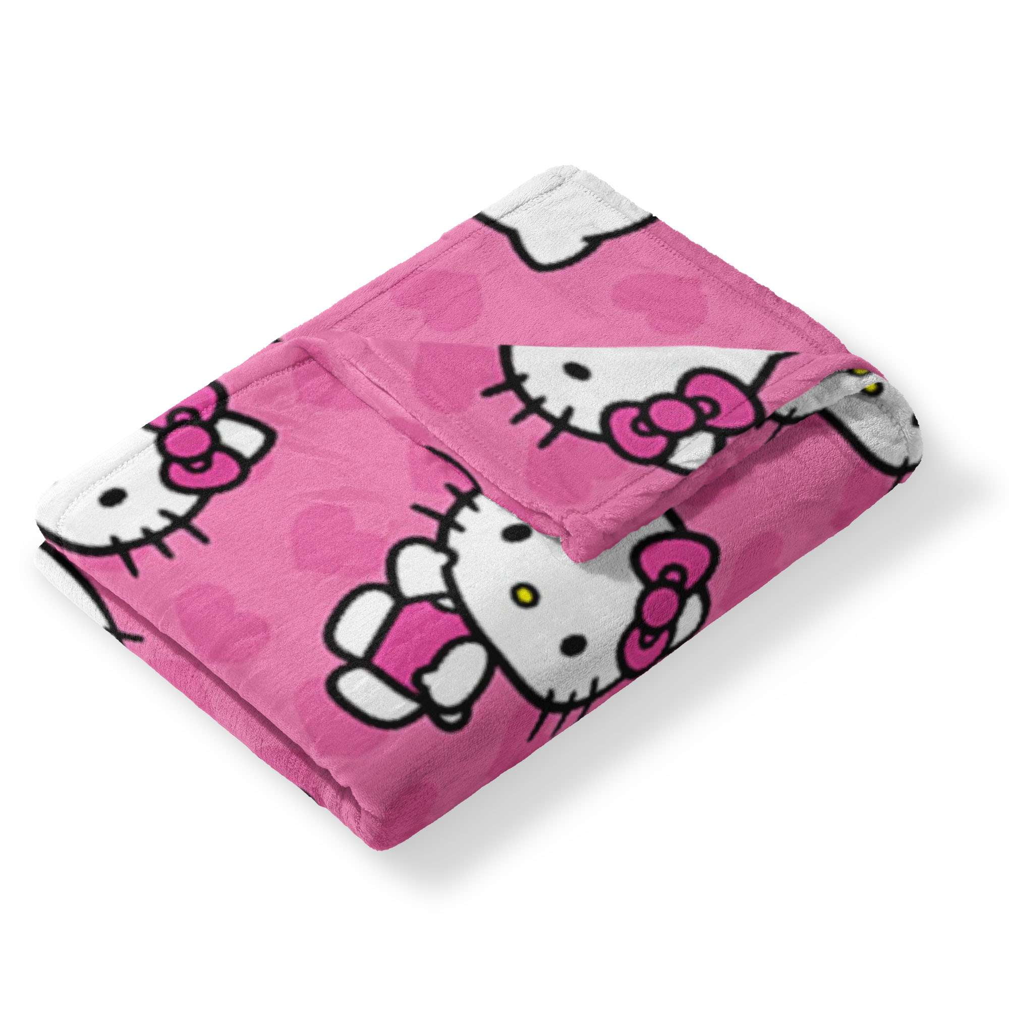 Sanrio Hello Kitty I Love Pink Kids Silk Touch Throw Blanket