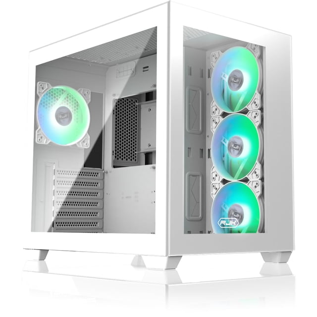 Funda para PC Raijintek Paean C7 White TG4 ATX con vidrio templado