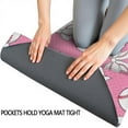 thumbnail image 3 of Pink Bows and Baseballs Pattern Hot Yoga Mat Towel Non Slip for Hot Yoga - Quick-Drying Yoga Mat Cover with 4 Corner Pockets with Travel Bag - Hot Yoga Towel Non Slip 74"x26", 3 of 6