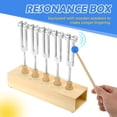 thumbnail image 2 of Brain Tuner Tuning Fork Set of 5, EEG Delta Theta Alpha Beta Tuning Forks with Wooden Voice Box (256 Hz, 259 Hz, 262 Hz, 267Hz, 271Hz), 2 of 6