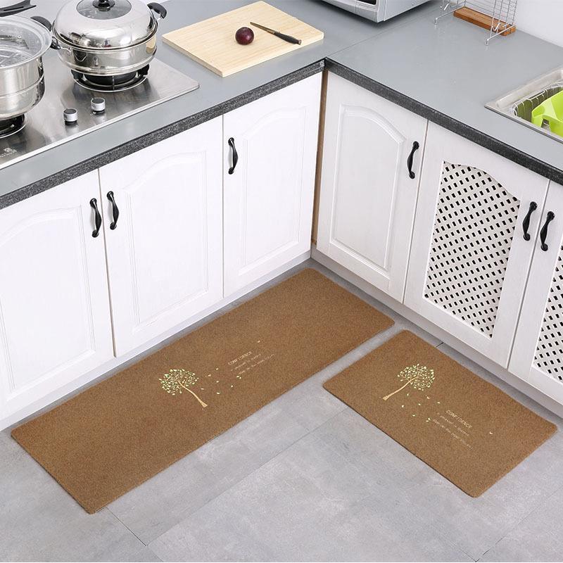 Kitchen Mat - Kitchen Mat Before Sink/Machine Washable Home Kitchen Rug/Non-Slip Absorbent Vinyl Kitchen Mat Grey Small 15.7''*23.6'' Large ...