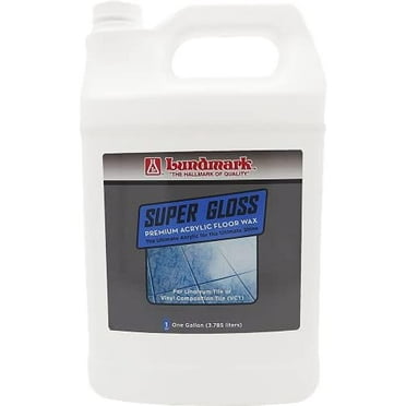 Lundmark Super Gloss Acrylic, Extra Heavy-Duty Hard Finish Floor Wax, 1-Gallon, 3202G01-2