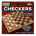 thumbnail image 2 of ArtCreativity Gamie Checkers Classic Wood Brown Board Game Set with 24 Pieces, 2 of 7