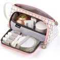 thumbnail image 2 of Estuche de lápices de gran capacidad, estuche de lápices con cremallera para chicas adolescentes, bolsa de maquillaje para mujer, para la escuela y la oficina, regalo de Navidad Xemadio MZQ-0518, 2 of 8