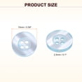 thumbnail image 2 of Uxcell 50pcs Sewing Button 15mm 4 Holes Resin Round Craft Buttons, Blue, 2 of 6