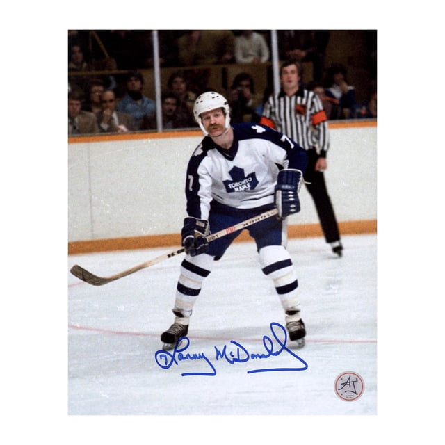 Lanny McDonald Photo 8x10 Signée Maple Leafs de Toronto