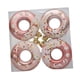 thumbnail image 5 of 4 adornos navideños de donut para árbol de Navidad, colgantes decorativos para fiestas Oro rosa, 5 of 9