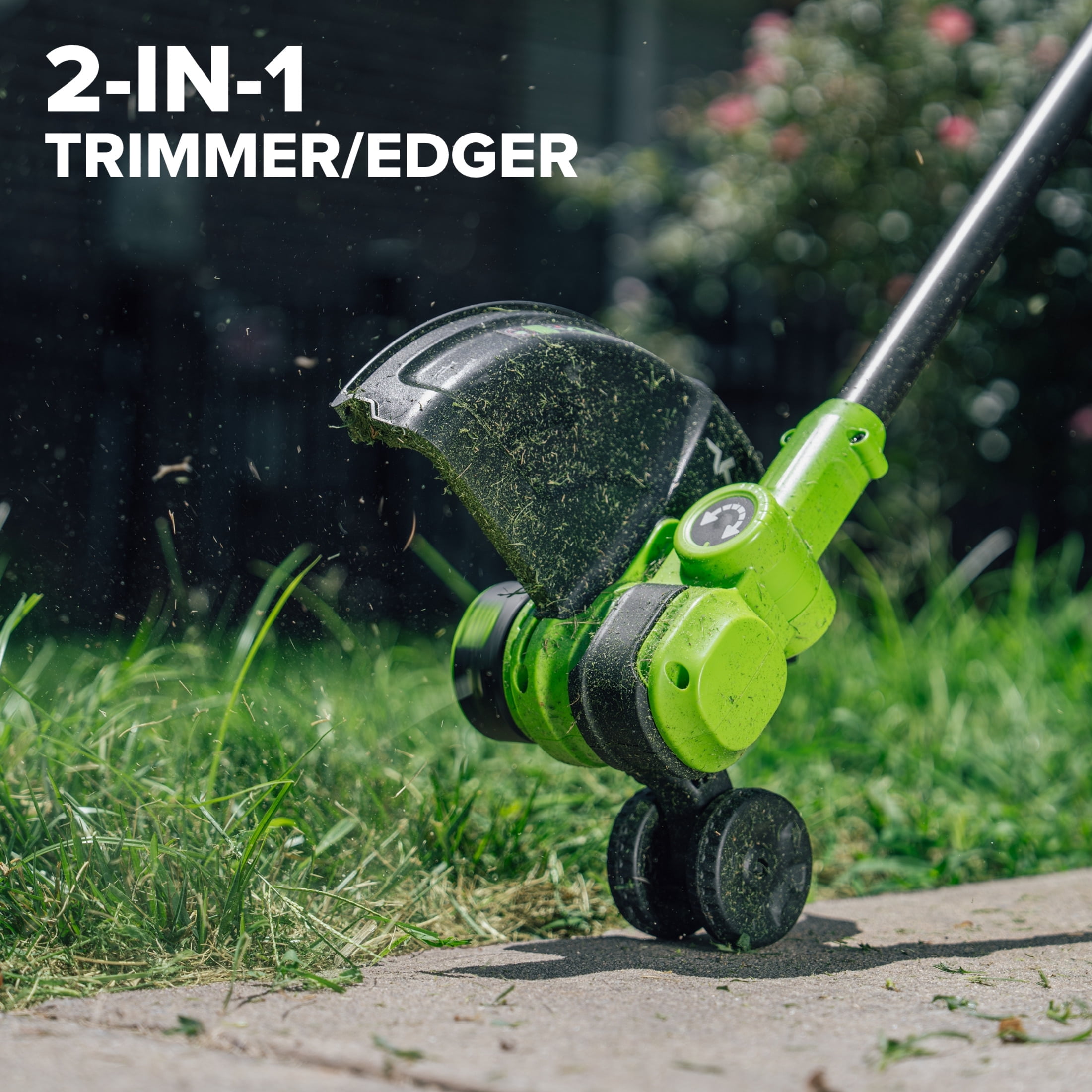 Greenworks PowerAll 24V Brushless 12" String Trimmer, with 3.0 Ah USB-C Battery, 30W USB-C Charger and Cable, ST1222A1