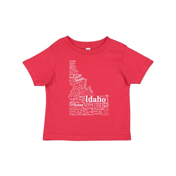 Inktastic Idaho State Word Salad Boys or Girls Toddler T-Shirt
