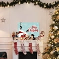 thumbnail image 7 of Gallery Dangling Santa Wall Art, Funny Christmas Decorations, Cute & Colorful Artwork, Snowflakes, Premium Gallery Wrapped Canvas Decor, Ready to Hang, 12 in H x 18 in W, Made in America, 7 of 7
