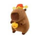 thumbnail image 5 of Peluche de carpincho, muñeco de peluche, adorno decorativo, coleccionable, abrazable, caricatura 40 cm, 5 of 9