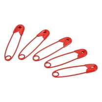 Uxcell Safety Pins 0.98 Inch Metal Small Sewing Pins Red 200Pcs