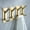 Gold, variant on YIGII Towel Hook/Adhesive Hooks - Wall Hooks for Coat/Robe/Towels Stick on Bathroom/Kitchen 4-Pack, Stainless Steel
