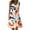 Orange, variant on Giftesty Summer Dresses for Women Womens Fashion Holiday Summer Casual Printing Sleeveless Party Beach Loose Dress