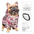 thumbnail image 3 of Cauagu Garden Gnomes Pattern Winter Pet Hoodie Sweatshirts- Dog Hoodie Sweater with Leash Hole - Cute Dog Hoodie - Pet Clothes Puppy Cat Custume -X-Small, 3 of 8